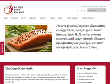 Tablet Screenshot of eatrightbefitlivewell.com